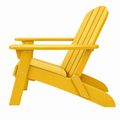 Sedia da giardino Adirondack 80 x 78 x 95 cm in legno giallo con schienale inclinato