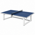 Tavolo da ping pong 274 x 152.5 x 76 cm blu con struttura in metallo per gioco indoor
