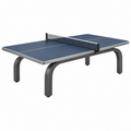 Tavolo da ping pong 274 x 152 x 76 cm blu con struttura in metallo e rete per uso interno